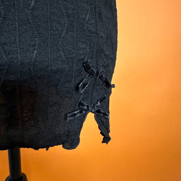 NWT Find Me Now Mesh Bow Mini Skirt M/L - Picture 3 of 3